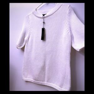 Talbots Crew Neck Short Sleeve Sweater